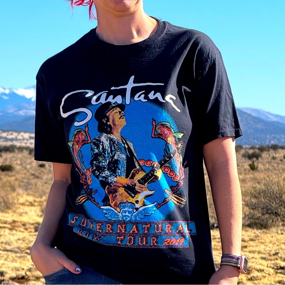 Santana 2019 Supernatural Now Tour Tee Size M